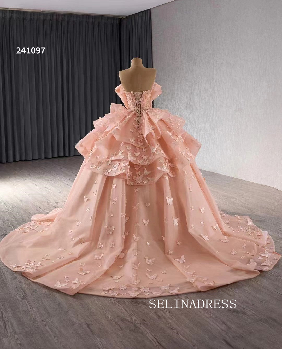 flesh pink dress Pink Princess Flesh A Line Tiered Tulle Prom Dress... From Donnaweddingdress26, $105.18