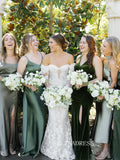 Mermaid Long Sleeve Wedding Dresses Gorgeous Lace Bridal Gown EVW001