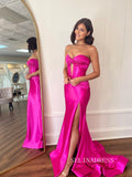 Chic Mermaid Sweetheart Long Prom Dresses Cheap Elegant Evening Dress sew0313|Selinadress