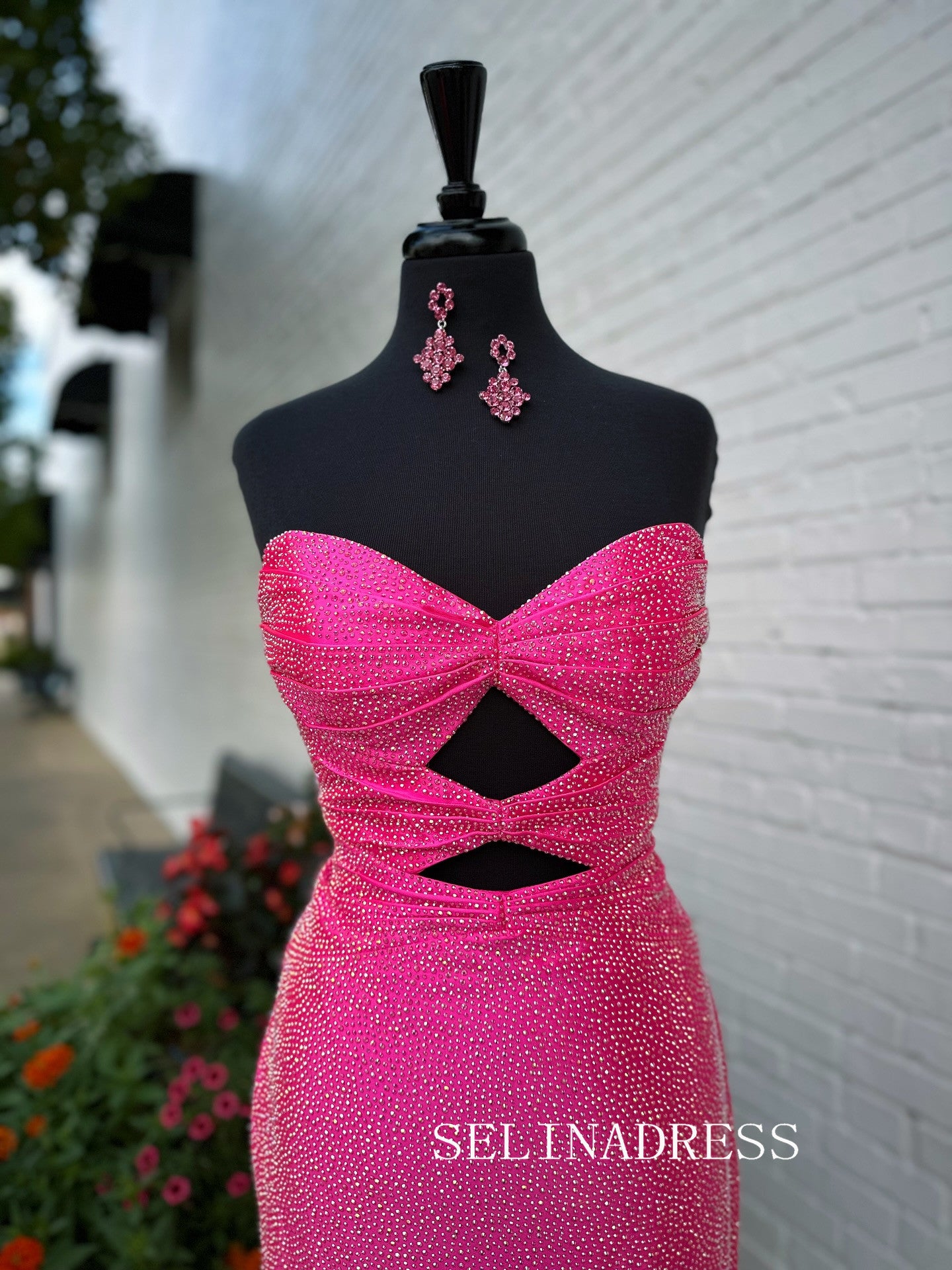 Sheath/Column Hot Stones Sweetheart Short Homecoming Dress #SEA241|Selinadress