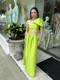 Sheath/Column One Shoulder Big Bow Long Prom Dress Evening Dress With Slit SEW1158|Selinadress
