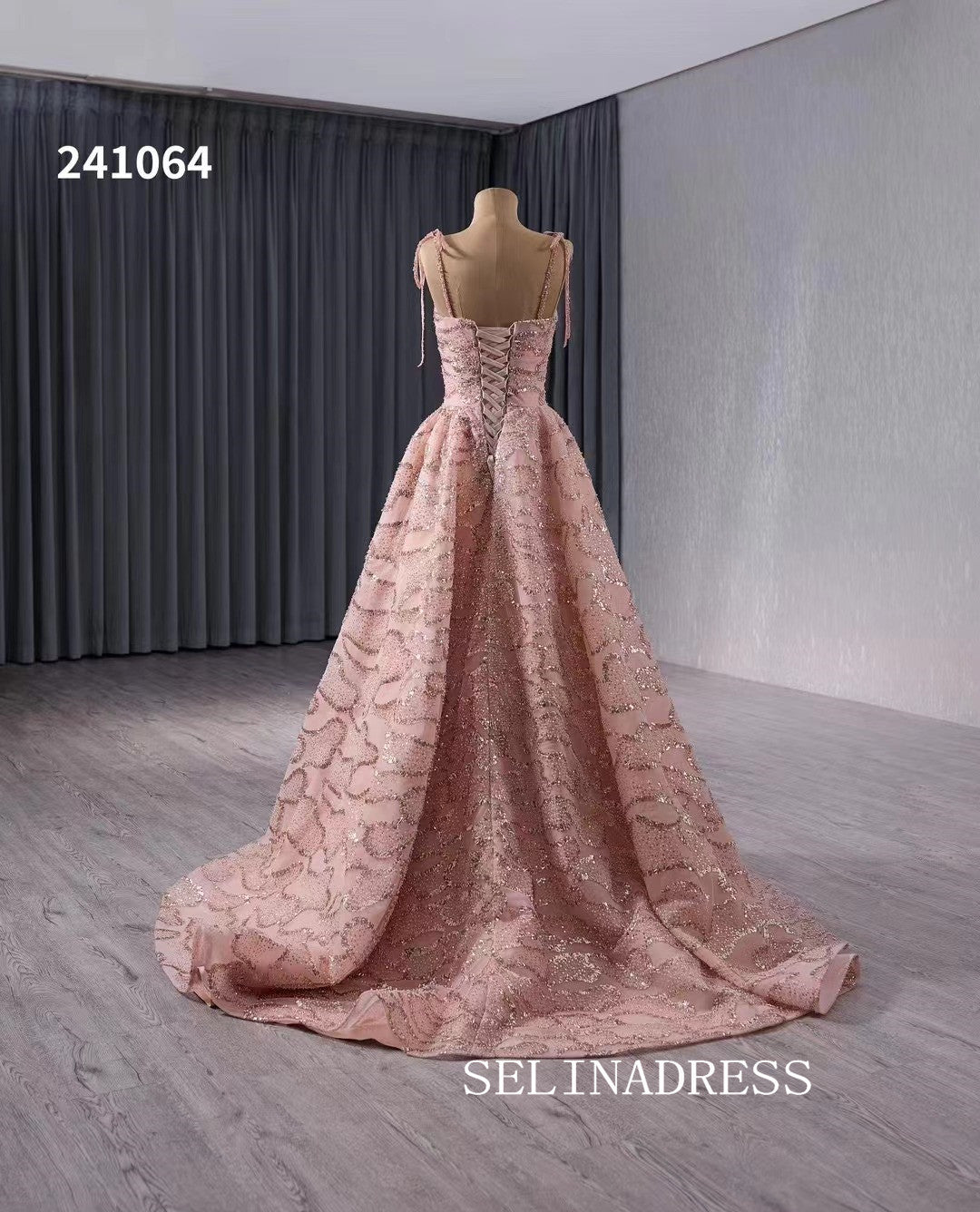 pink dress expensive Stunning Black Velvet hot pink evening gown with Diamond Crystal Embellishments
