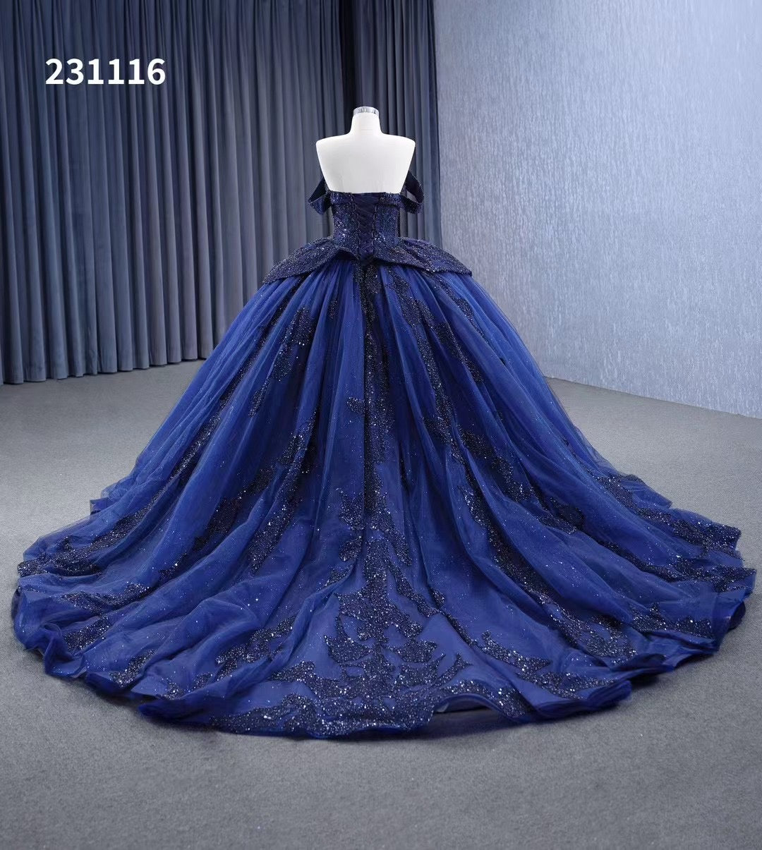 royal blue dress for 15 Sparkly Royal Blue Ball Gowns Beaded Sweet 16 Ball Gown Quinceanera Dr – SELINADRESS