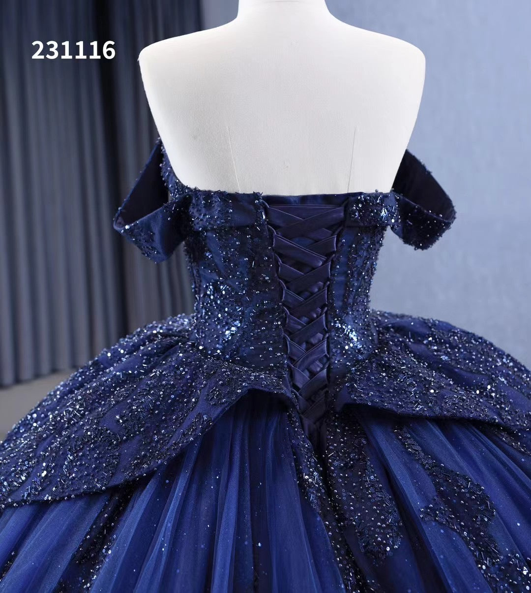 Sparkly Royal Blue Ball Gowns Beaded Sweet 16 Ball Gown Quinceanera Dr SELINADRESS Sparkly Royal Blue Ball Gowns Beaded Sweet 16 Ball Gown Quinceanera Dr SELINADRESS