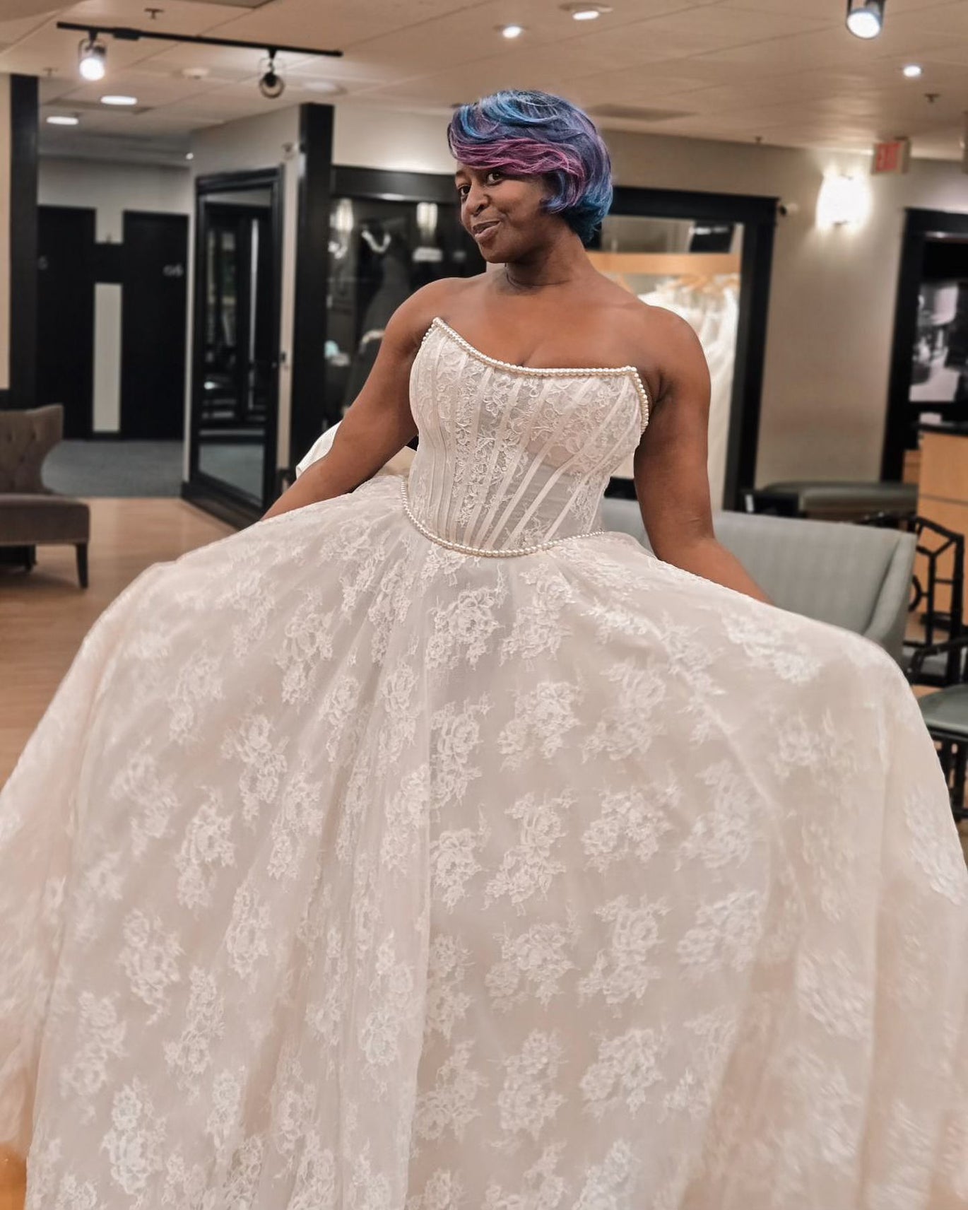 knee length dresses for ladies Cheap Tulle A-line Sweetheart Long Wedding Dresses with Lace Appliques –  Musebridals main image 0