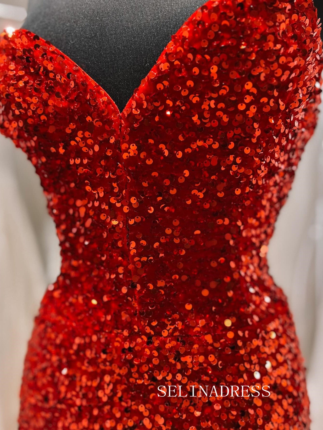 Sweetheart Mermaid Sequins Red Prom Dress Evening Dress SED0013 SELINADRESS Sweetheart Mermaid Sequins Red Prom Dress Evening Dress SED0013 SELINADRESS