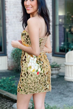 Tight Short Strapless Lace-Up Mini Homecoming Dress #TKL0131