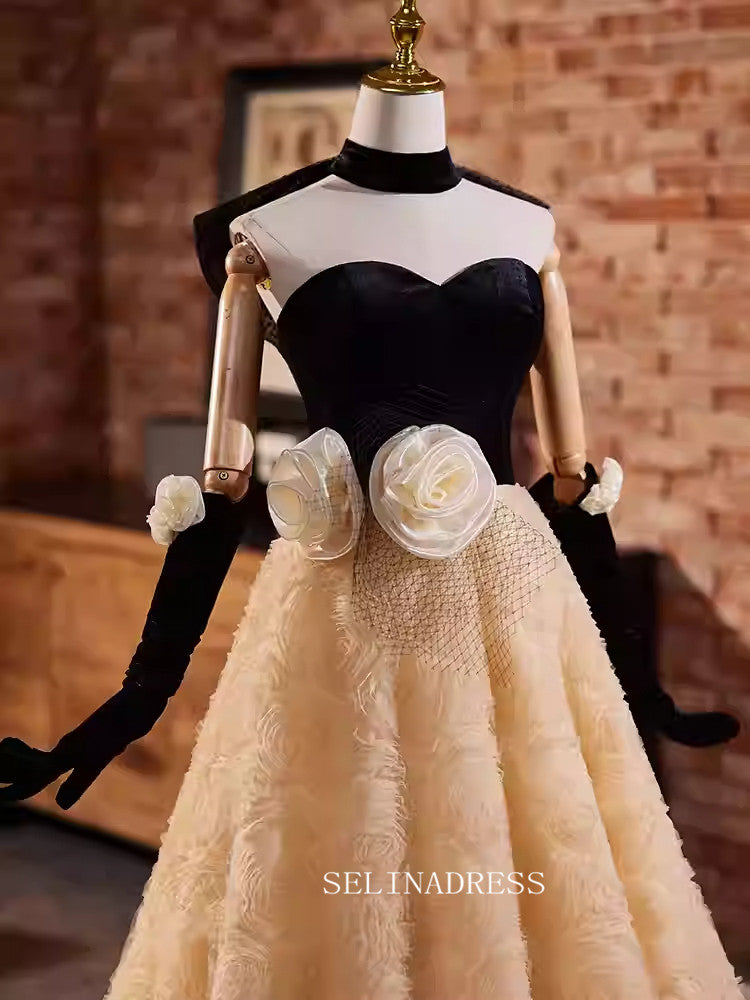Vintage Black Top Sweetheart Prom Dress Beautiful Evening Dress Formal SELINADRESS Vintage Black Top Sweetheart Prom Dress Beautiful Evening Dress Formal SELINADRESS
