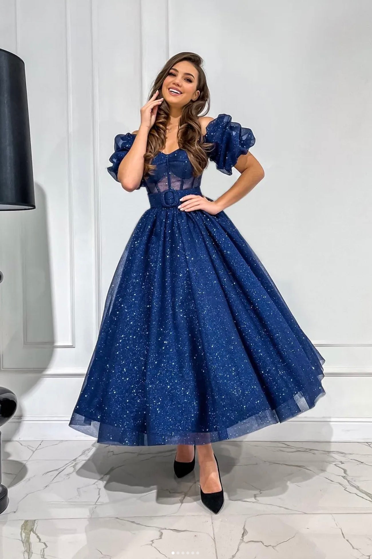 Blue tulle short prom dress homecoming dress TR0716 SELINADRESS Blue tulle short prom dress homecoming dress TR0716 SELINADRESS