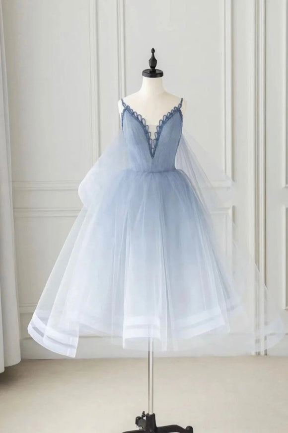 Cute tulle short prom dress homecoming dress TR0719
