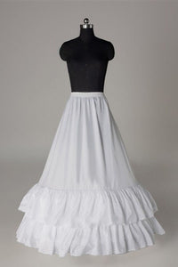 Nice Nylon A-Line 1 Tier Floor Length Slip Style Wedding Petticoats P06