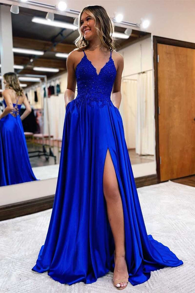 Blue Gown For Prom Light Blue Tulle Off Shoulder Party Dress, A