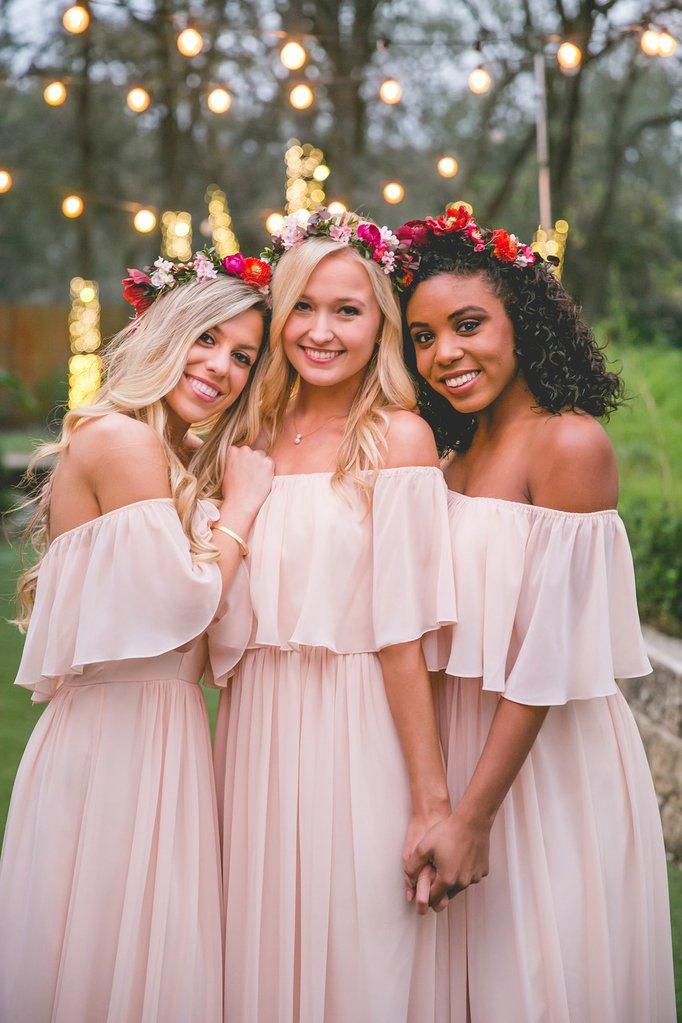 A-line Off-Shoulder Long Bridesmaid Dress Chiffon Cheap Bridesmaid Dre SELINADRESS A-line Off-Shoulder Long Bridesmaid Dress Chiffon Cheap Bridesmaid Dre SELINADRESS