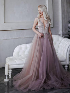A-line Prom Dresses Spaghetti Straps Long Prom Dress Evening Dresses SED452|Selinadress