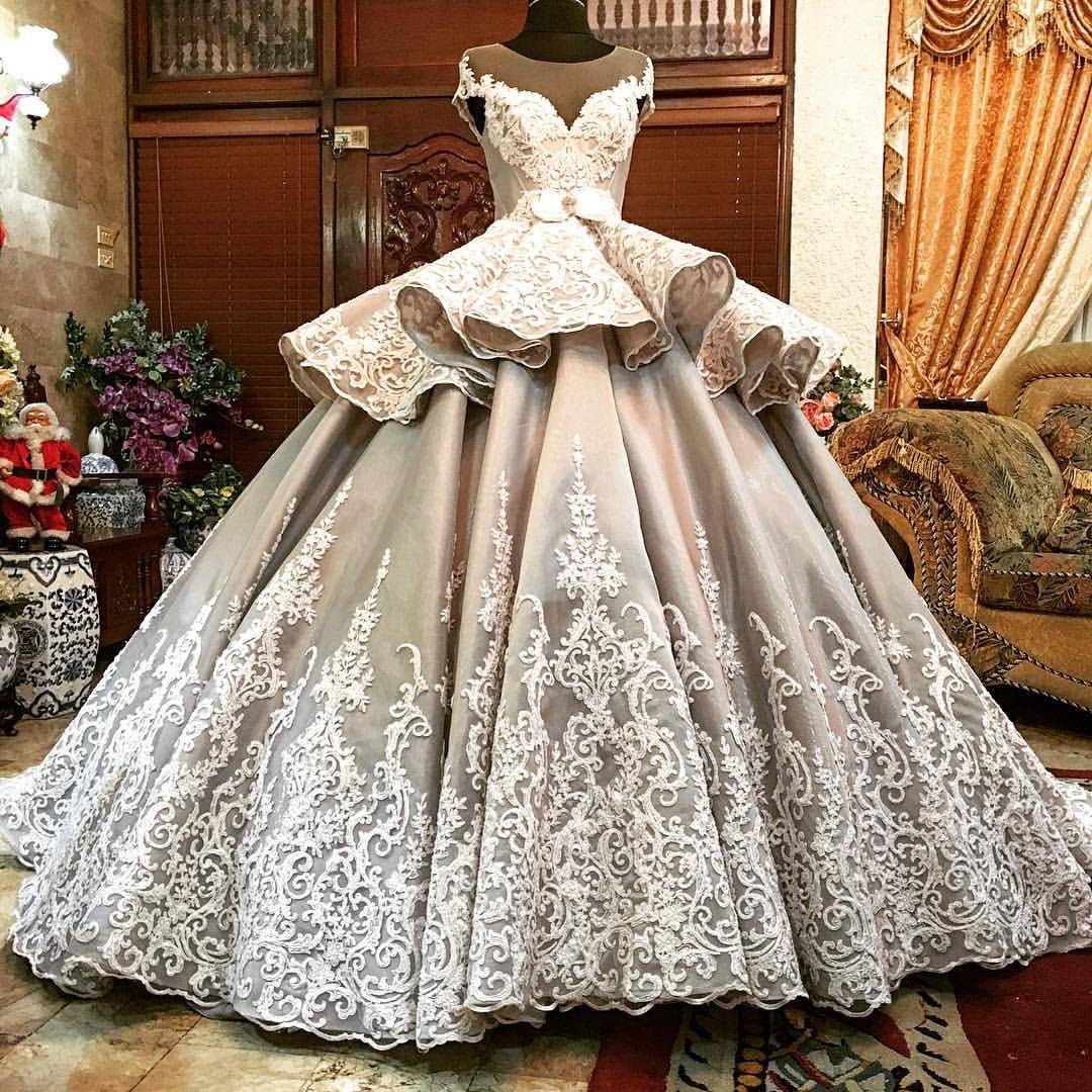 Ball Gown Scoop Floor Length Silver Elegant Prom Dresses Long Evening ...