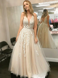 Prom Dress A-line Straps Lace Elegant Long Prom Dresses/Evening Dress SED484|Selinadress