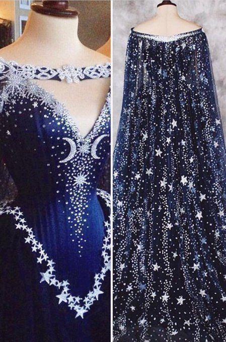Dark Blue Prom Dresses A-line Sweep Train Chic Prom Dress Sparkly Mode SELINADRESS Dark Blue Prom Dresses A-line Sweep Train Chic Prom Dress Sparkly Mode SELINADRESS