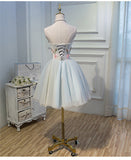 2022 Homecoming Dress Sexy A-line Strapless Short Prom Dress Party Dress JK013