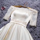 2022 Homecoming Dress Off-the-shoulder Satin Short Prom Dress Party Dress JK031
