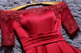 2022 Homecoming Dress Off-the-shoulder Satin Short Prom Dress Party Dress JK031