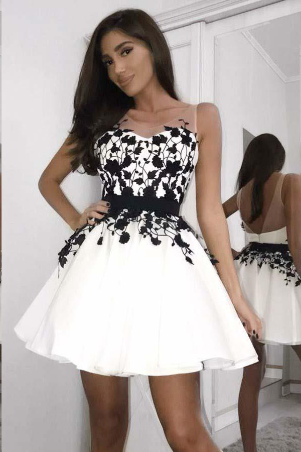 black white party dress Short Strapless And Homecoming Dresses Skater%20Maxi%20Dress%20Black%20White%0D%0ADESIGN%3A%0D%0A%0D%0AColor%3A%20Black%2C%20white%0D%0AV Us Size 2 / Picture