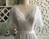 Romantic Sexy Lace Bridal Evening Dresses Hoho Wedding Dresses MHL181