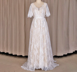 Romantic Sexy Lace Bridal Evening Dresses Hoho Wedding Dresses MHL181