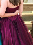 Ball Gown Prom Dresses Grape Simple Cheap Long Prom Dress/Evening Dress SED503|Selinadress