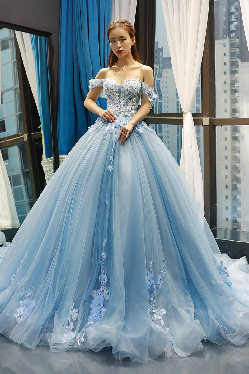 A-line Blue Off-the-shoulder Long Prom Dresses Vintage Lace Formal Dresses Evening Gowns SED036 A-line Blue Off-the-shoulder Long Prom Dresses Vintage Lace Formal Dresses Evening Gowns SED036