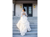 Half Sleeve Wedding Dresses Princess Bridal Dresses With Bowknot SEW055