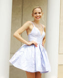 A-line Short Prom Dress Unique Homecoming Dress MHL092