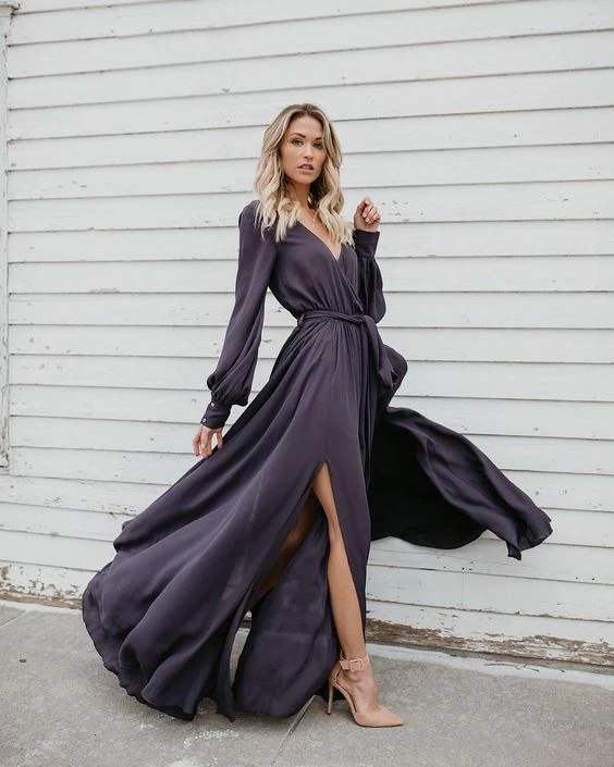 A-line Burgundy Long Prom Dresses Long Sleeve Simple Cheap Prom Dress SED561 A-line Burgundy Long Prom Dresses Long Sleeve Simple Cheap Prom Dress SED561