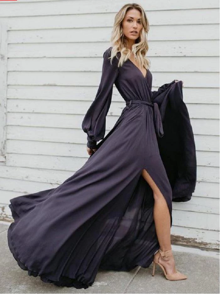 A-line Burgundy Long Prom Dresses Long Sleeve Simple Cheap Prom Dress SED561 A-line Burgundy Long Prom Dresses Long Sleeve Simple Cheap Prom Dress SED561