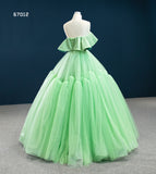 A-line Ball Gowns Sweet 16 Green Long Formal Dress Evening Gowns RSM67012|Selinadress