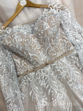 A Line Bateau Long Sleeve Embroidery Applique Vintage Wedding Dresses MLK05163|Selinadress