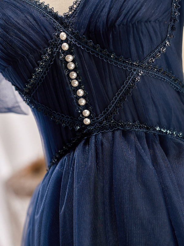 dark navy homecoming dress Navy Blue Homecoming V Neck Homecoming Dresses Short Dark Blue V Neck Tulle Sequin Short Prom Dress, Blue Homecoming Dress US 10 Dark Blue
