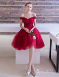 A-line Off-the-shoulder Short Prom Dresses Bridesmaid Dresses #MHL062|Selinadress