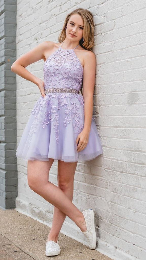 A-line Pink Applique Short Prom Dress Homecoming Dress MHL099 A-line Pink Applique Short Prom Dress Homecoming Dress MHL099
