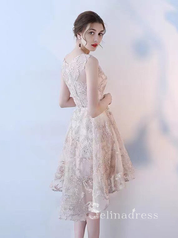 A-line Scoop Anomalistic High Low Cute Short Prom Dress Lace Homecomin SELINADRESS A-line Scoop Anomalistic High Low Cute Short Prom Dress Lace Homecomin SELINADRESS