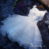 A-line Scoop Organza Short Prom Dress Juniors Homecoming Dresses MHL042|Selinadress