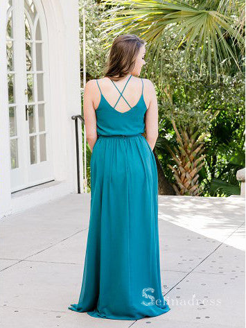 A-line Spaghetti Straps Chiffon Bridesmaid Dress Cheap Bridesmaid Dres SELINADRESS A-line Spaghetti Straps Chiffon Bridesmaid Dress Cheap Bridesmaid Dres SELINADRESS