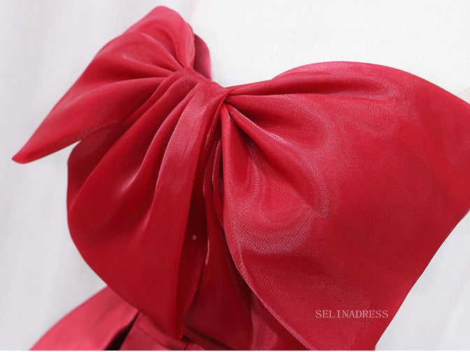 A-line Strapless Cute Homecoming Dress Red Short Prom Dresses EDS028 SELINADRESS A-line Strapless Cute Homecoming Dress Red Short Prom Dresses EDS028 SELINADRESS