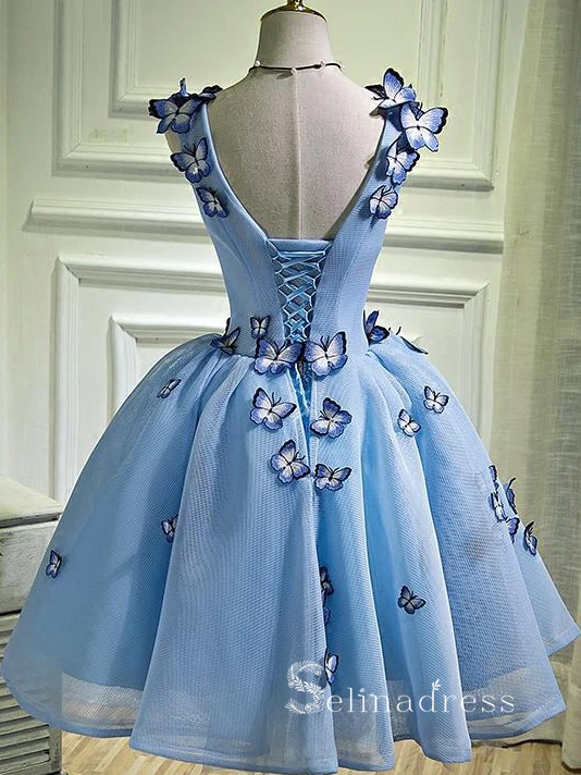 cute dresses for prom cheap Modest A-line V-neck Long Party Dresses Dresses a perfect blend of glamour and elegance for your next special occasion A-line Straps Light Sky Blue
