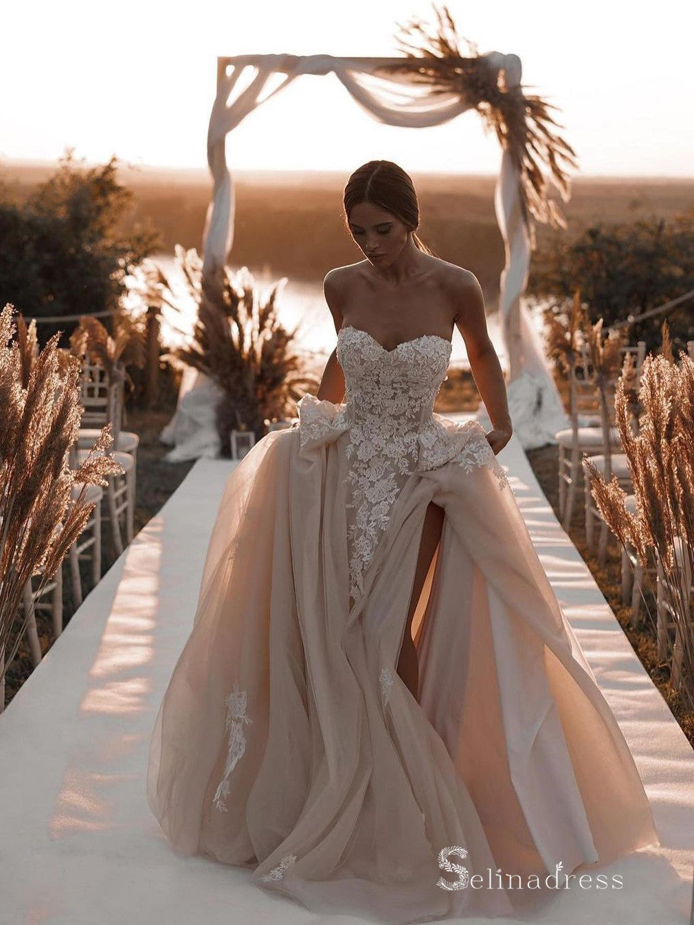 champagne bridal dress Sparkly Off The Shoulder Mother Of The Bride US0 / Champagne A Line 2 Champagne Gold Ball Gown Sequins