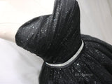 A-line Sweetheart Cute Homecoming Dress Sparkly Black Short Prom Dresses EDS029|Selinadress