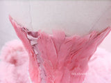 A-line Sweetheart Cute Short Homecoming Dress Feather Short Prom Dresses EDS039|Selinadress
