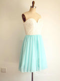 A-line Sweetheat Short/Mini Cheap Bridesmaid Dress Mint Green Bridesmaid Dresses BRD009|Selinadress