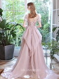 A Line V neck Beaded Prom Dress Sparkling Long Evening Dress Party Dresses OCN006