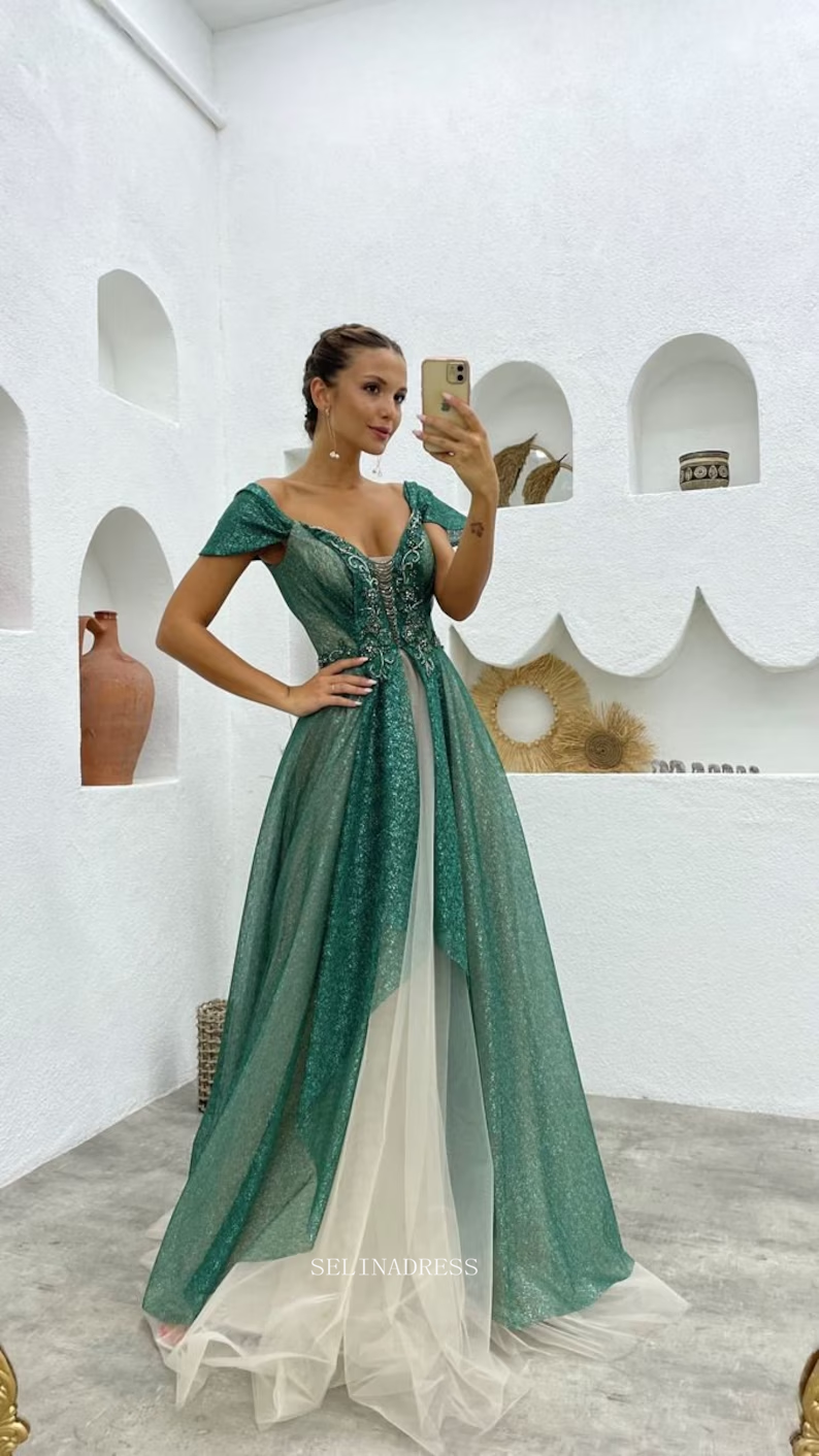 Buy Fanciest Women's Cap Sleeve Lace Prom Dresses 2020 Mermaid Evening Gowns  Teal Blue US12 at Amazon.in