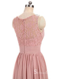 A-line V neck Lace Bridesmaid Dress Cheap Bridesmaid Dresses BRD022|Selinadress